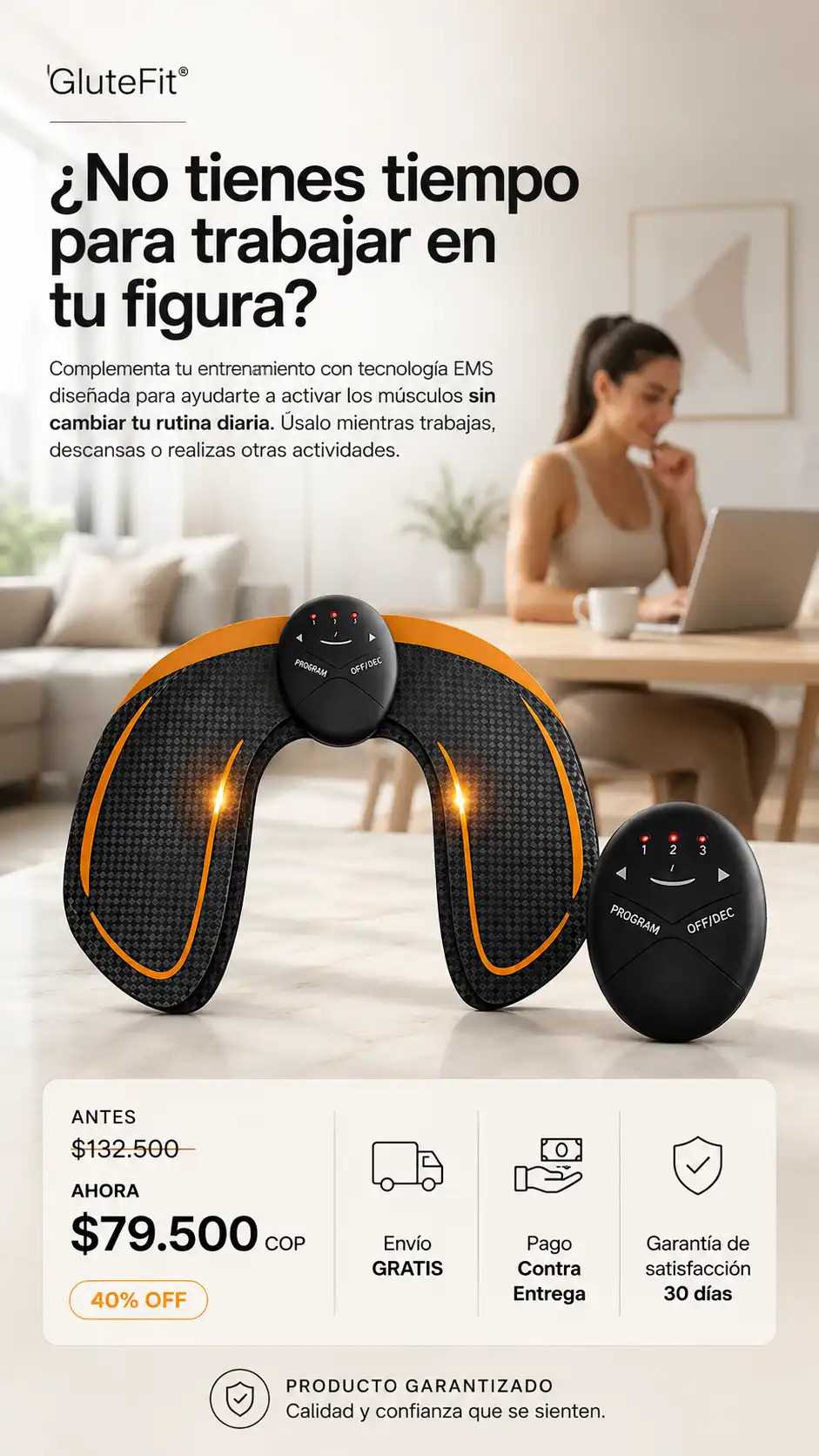 GluteFit® Estimulador de glúteos premium