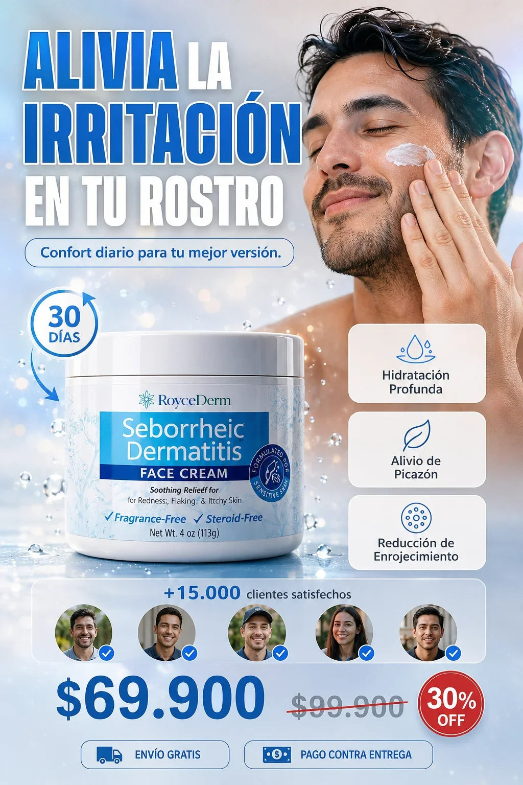 RoyceDerm Seborrheic Dermatitis Face Cream 113gr
